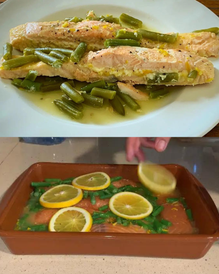 Orange Salmon with Baked Green Beans: A Zesty and Healthy Dinner Option ...